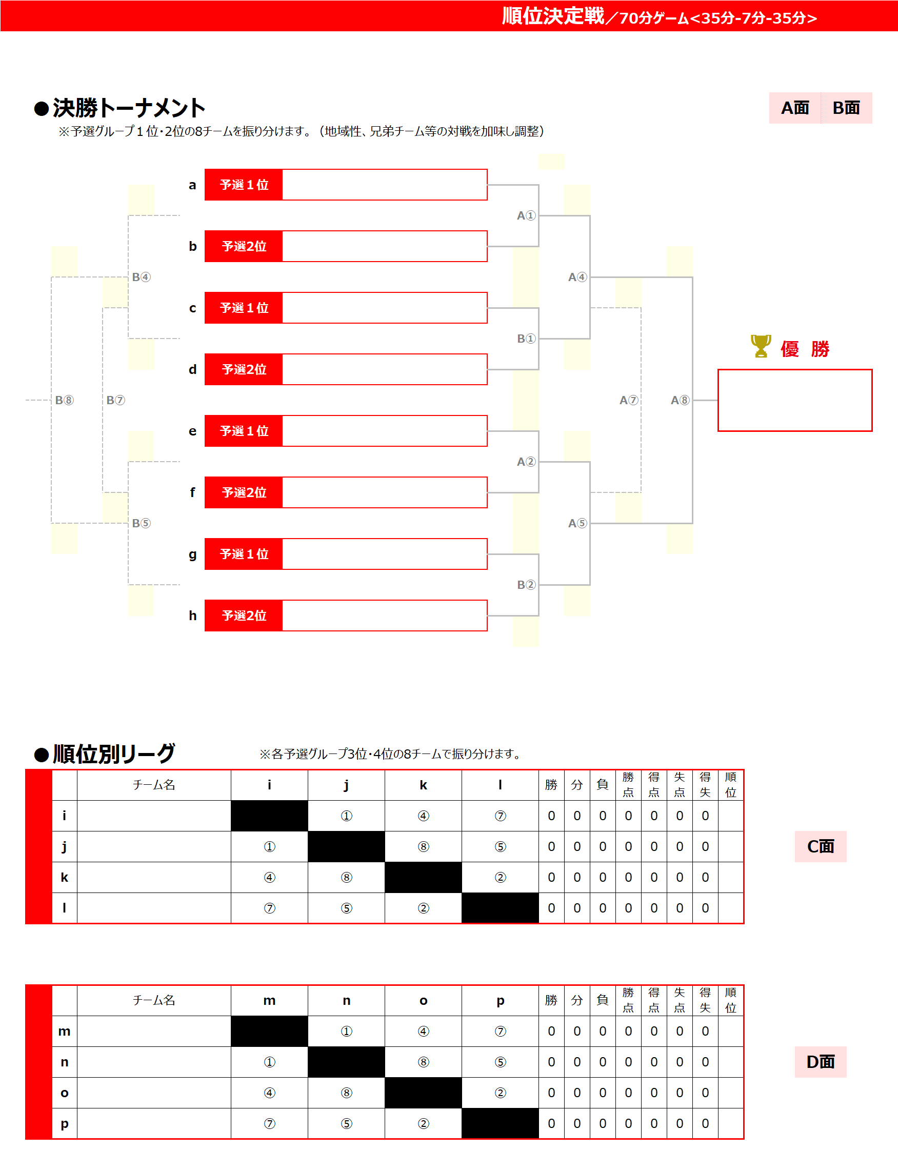 2026/8/16(日)～19(水) 全国ユースFESTA 草津温泉CUP トーナメント表